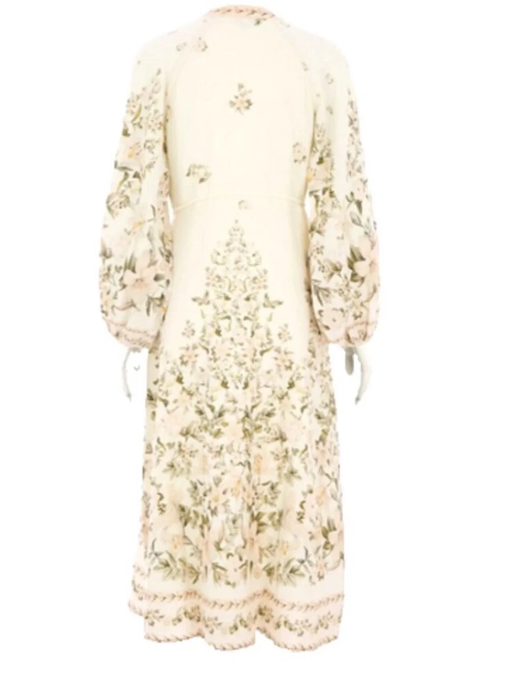 ❗️Calypso St. Barth Cream Floral Embroidered Midi Dress NWT $425! - Picture 6 of 9
